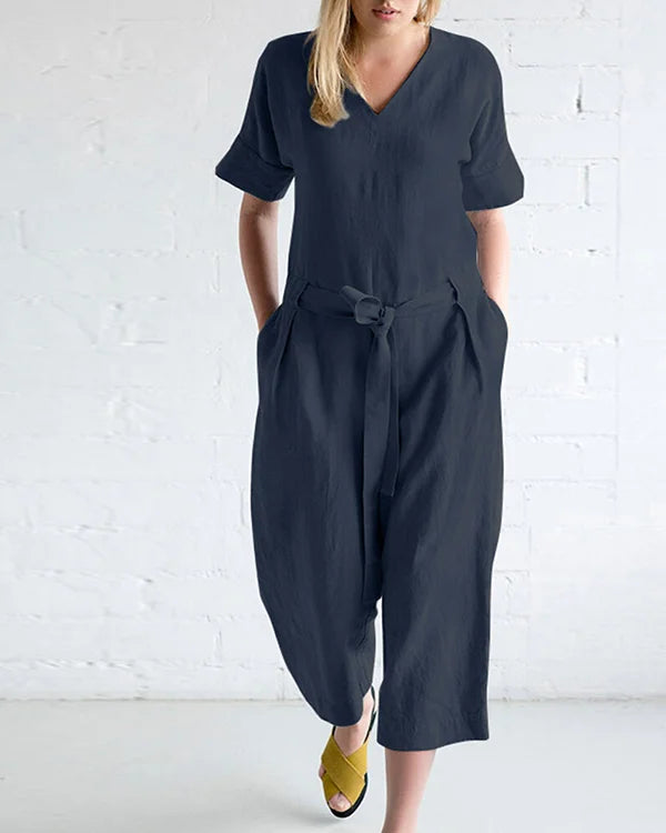 LUZZIA - Hochwertiger Leinen Jumpsuit