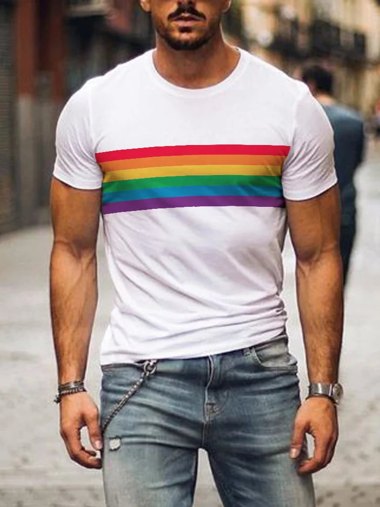 Jorge - Stylisches Regenbogen Shirt