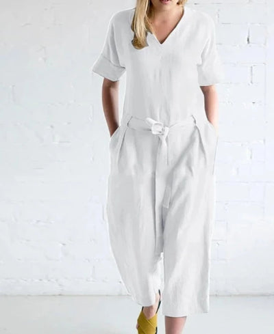 LUZZIA - Hochwertiger Leinen Jumpsuit