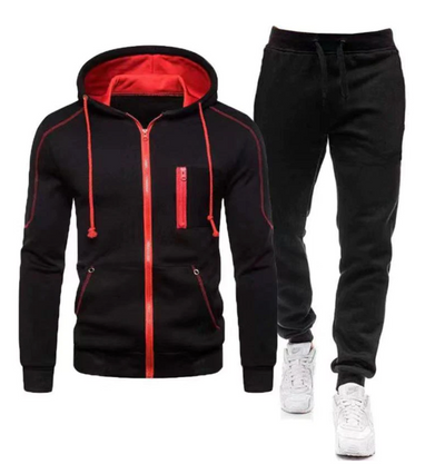 JONAZ - Trainingsanzugs-Set aus Hose und Jacke mit Zipper