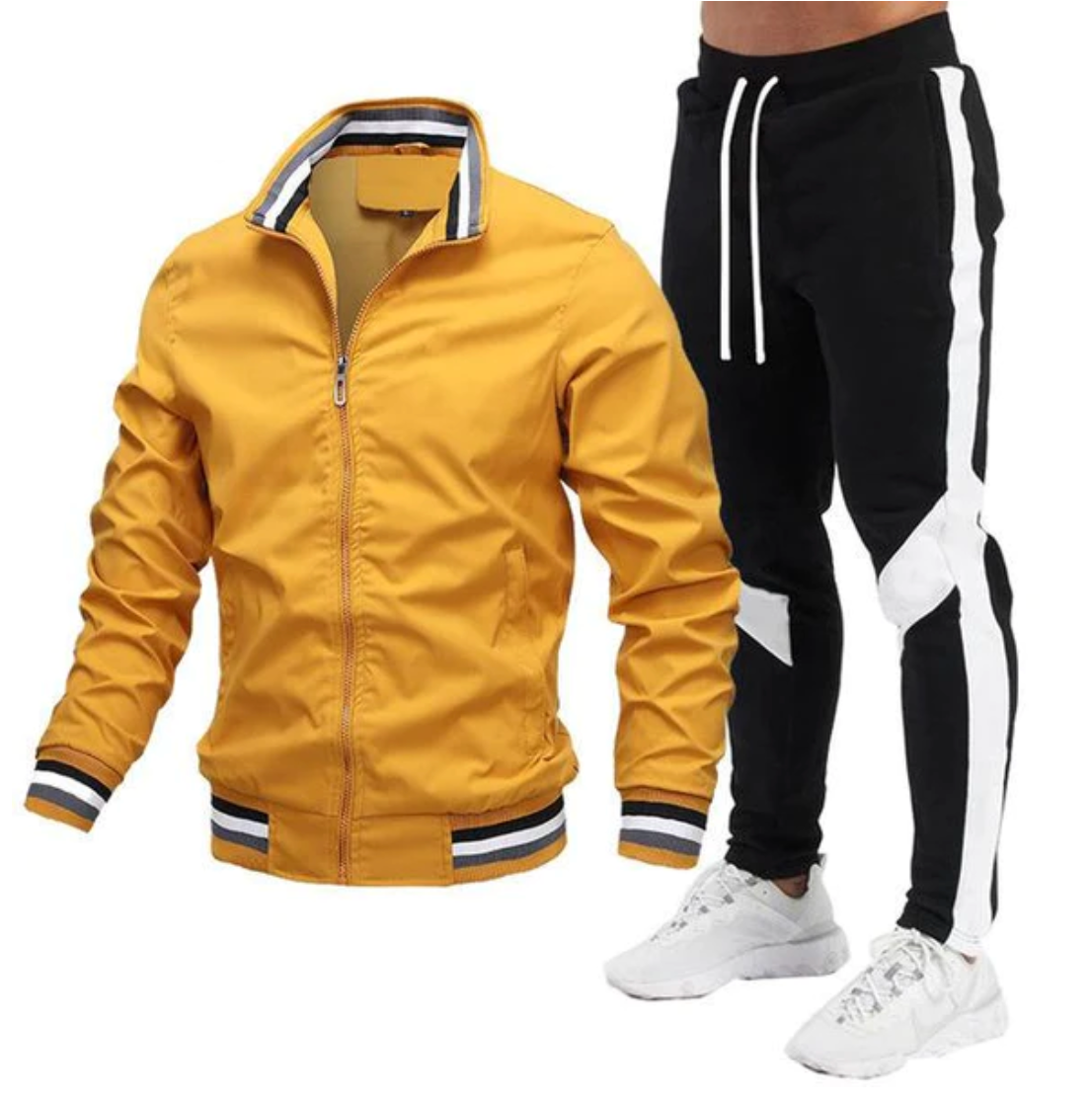 MIKEY - Trainingsanzugs-Set aus Hose und Jacke mit Zipper