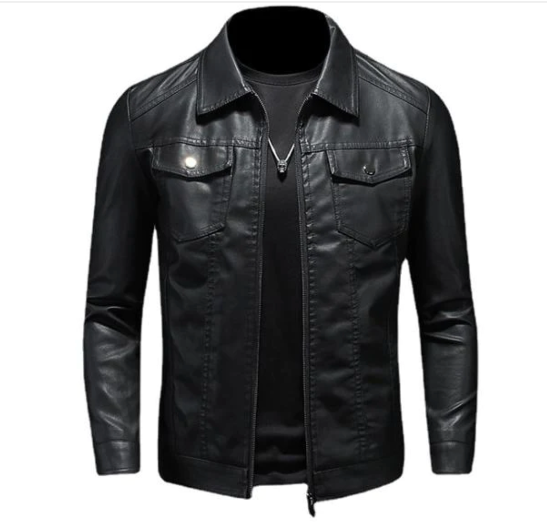 GEORG - Leder Biker Jacke für Männer