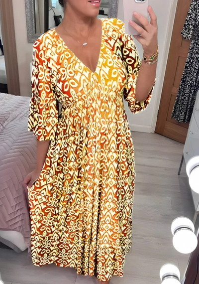 AMITA - Langes Maxi Kleid für den Sommer