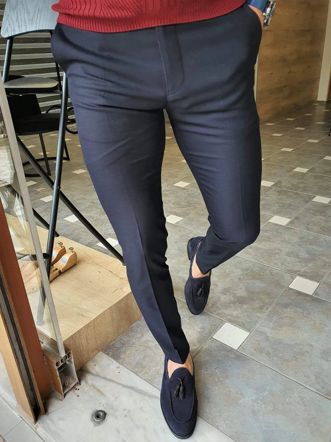 CHRIS - Stylische Slim Fit Hose für Männer