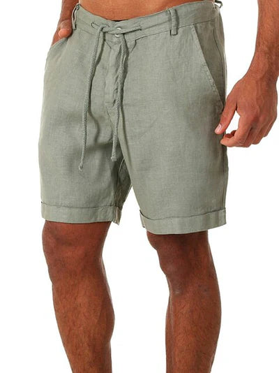 KALIO - Kurze Leinen Shorts für Männer