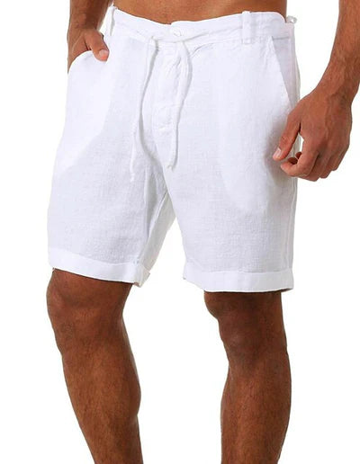 KALIO - Kurze Leinen Shorts für Männer