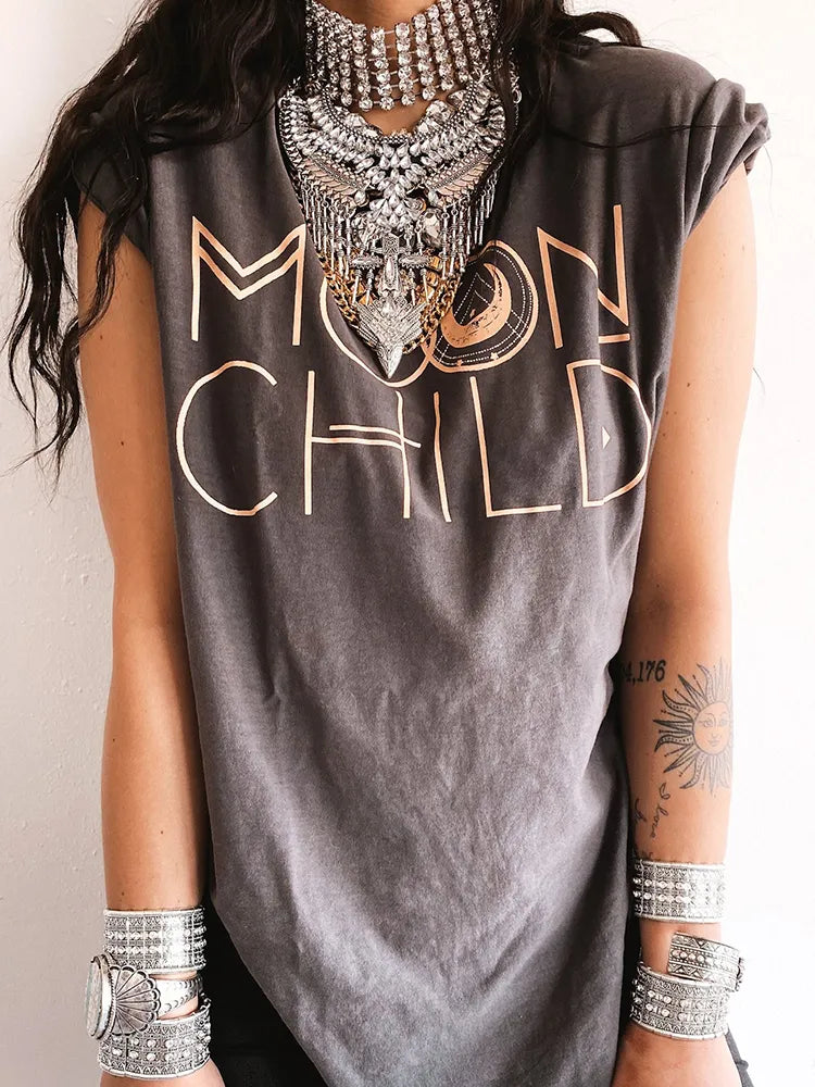 MOON CHILD  - Stylishes Shirt mit Aufdruck