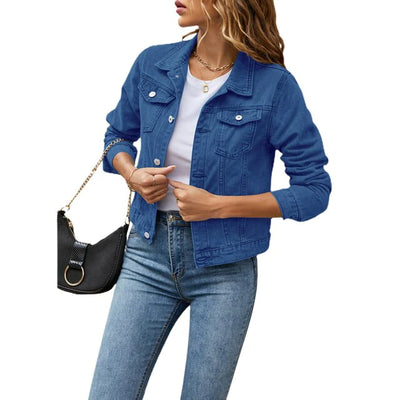 Alia - Lässige Jacke im Denim-Look für Frauen