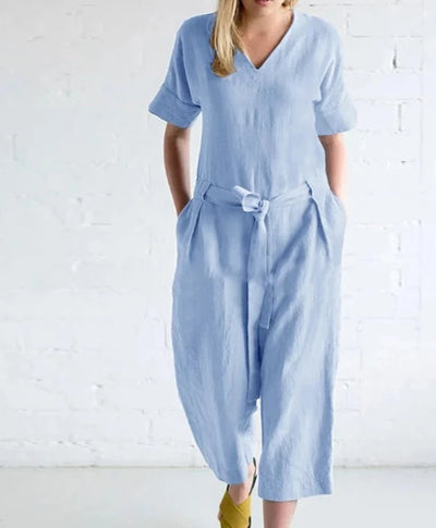 LUZZIA - Hochwertiger Leinen Jumpsuit