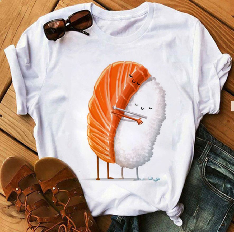 SUSHI SHIRT- Modisches T-Shirt mit einzigartigen Designs