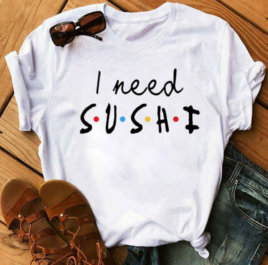 SUSHI SHIRT- Modisches T-Shirt mit einzigartigen Designs