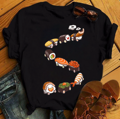 SUSHI SHIRT- Modisches T-Shirt mit einzigartigen Designs