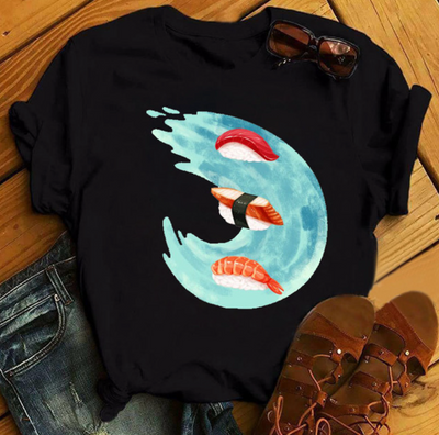 SUSHI SHIRT- Modisches T-Shirt mit einzigartigen Designs